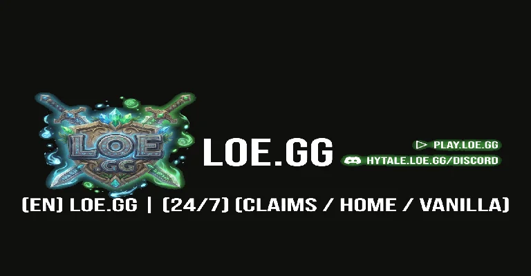 [EN] LOE.GG | [24/7] [CLAIMS / HOME / VANILLA] banner